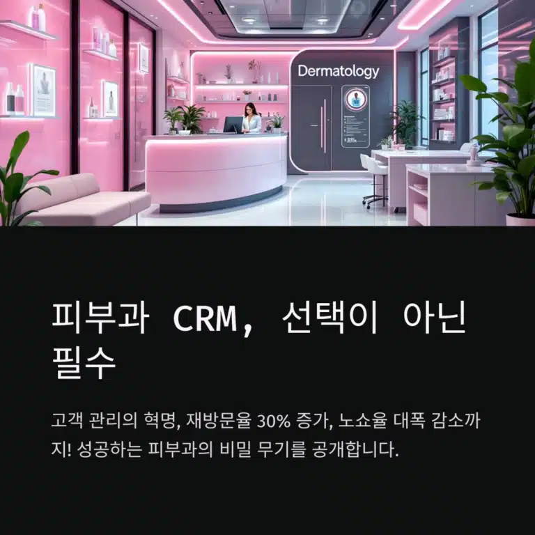 피부과 CRM 도입으로 재방문율을 높이는 병원 프론트 이미지
